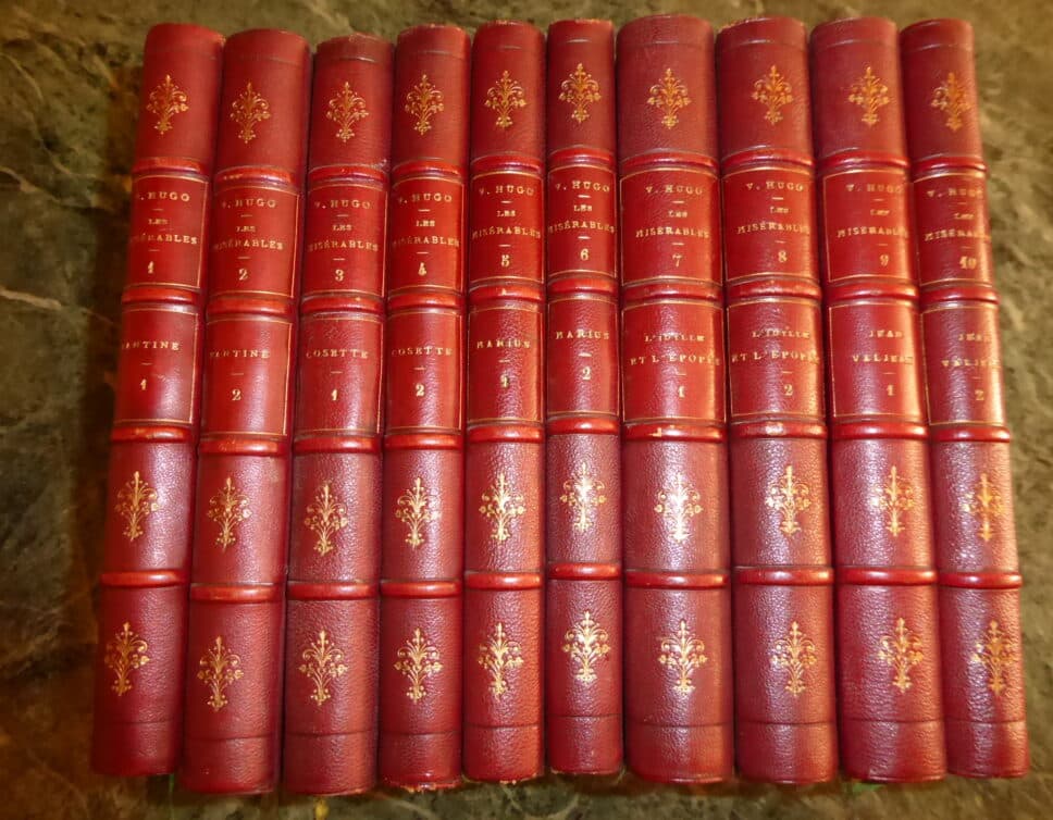 Estimation Livre, manuscrit: LES MISERABLES 10 vol 1862