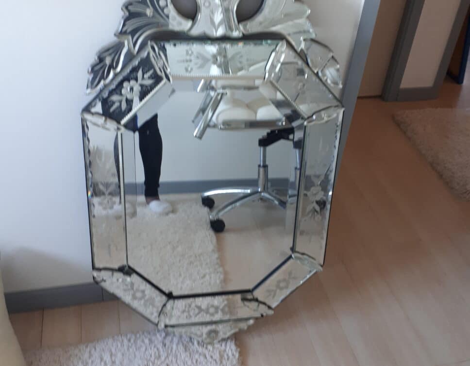 miroir en verre de murano