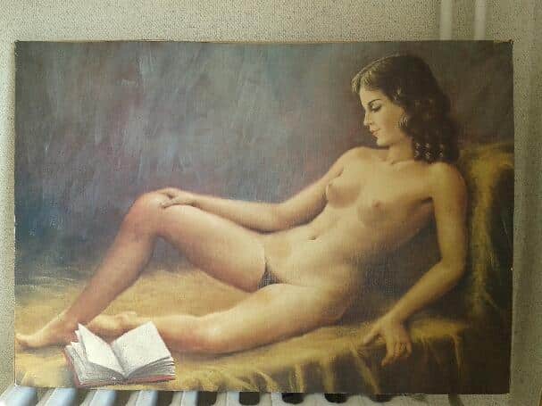 : femme nue sur toile