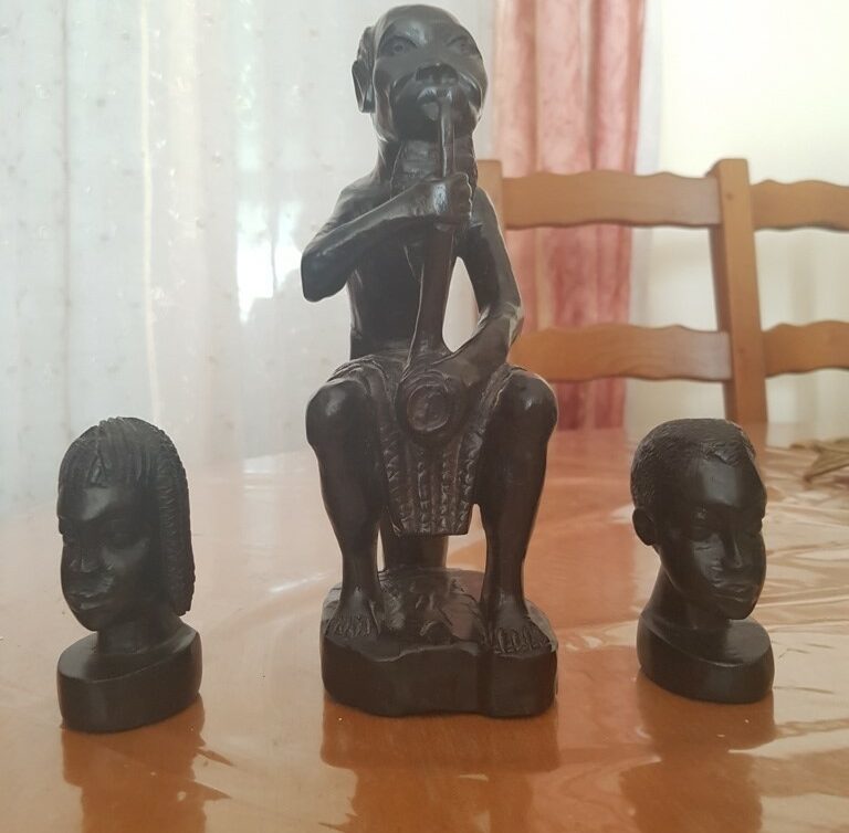 lot de 3 sculptures africaine