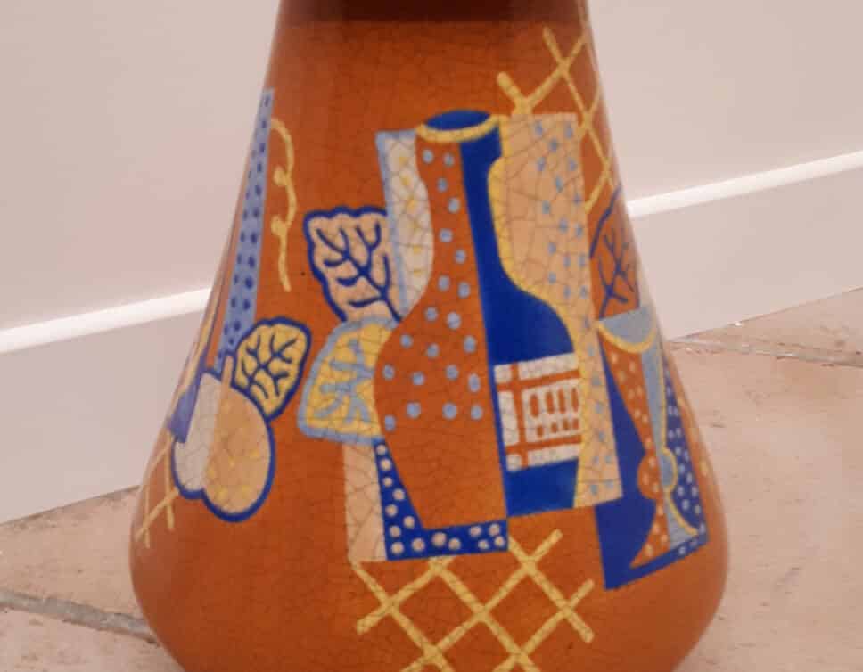 Vase longwy Primavera d’Olesiewicz Sigismond