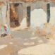 Estimation d’une huile sur toile de Boris Lavrenko : Homme assis dans la kasbah