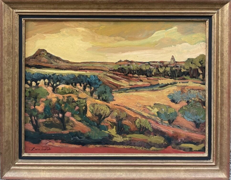Estimation d’une peinture de paysage provençal de F. Lombardi