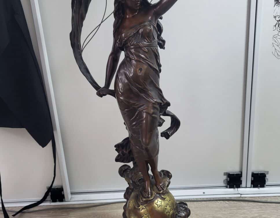 Estimation Bronze Aurore par Auguste Moreau, 90cm, 21.2kg