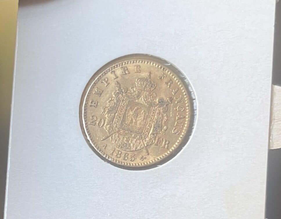 Estimation de la valeur de deux pièces Napoléon pour la vente