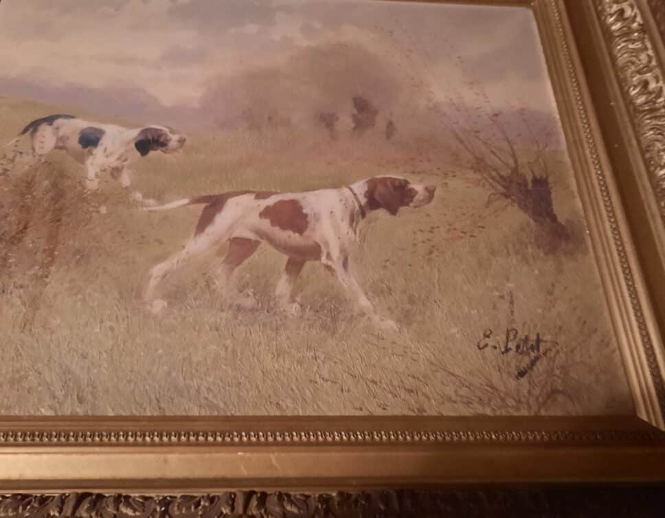 « Estimation de la peinture ‘Les deux chiens’ par EUGENE PETIT »