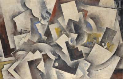 Estimation d’une composition cubiste sur toile de Robert Marc (1943-1993)