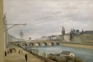 Jean-Baptiste Camille Corot - Le Pont au Change, vu du quai de Gesvres (1830)Estimation Jean-Baptiste Corot gratuite