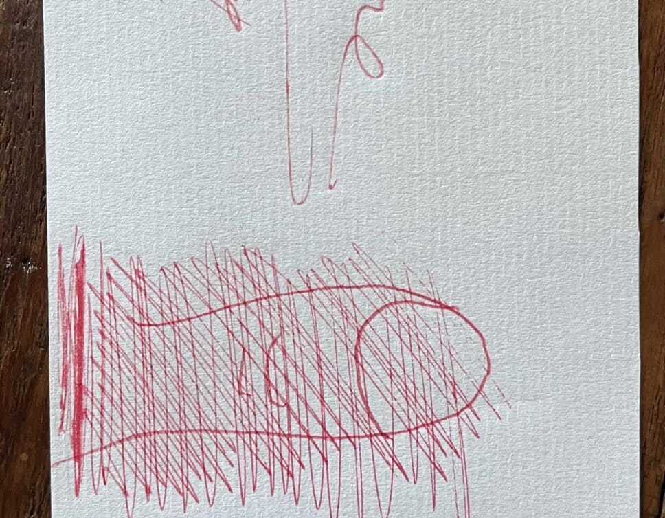 Estimation d’un dessin autographié et dédicacé par César représentant son célèbre pouce