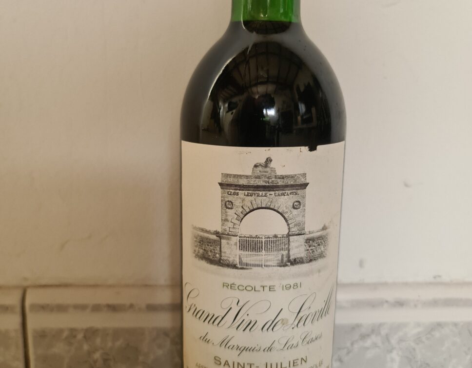 Estimation experte du vin Chateau Leoville Las Case 1981 de Saint-Julien, parfaitement conservé en cave depuis sa mise en bouteille