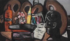 Max Beckmann, Stillleben mit Paletten (Nature morte à la palette), huile sur toile, 1944